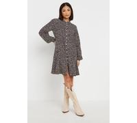 Pixiegirl Petite Smock Mini Dress In Black Black