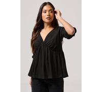 Pixiegirl Petite Smock Top In Black Black 10