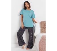 Pixiegirl Petite Star Print Pyjama Set In Blue Blue 6-8