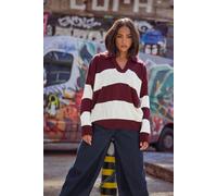Petite Stripe Jumper PixieGirl Burgundy 12-14