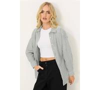 Pixiegirl Petite Stripe Shirt In Grey Grey
