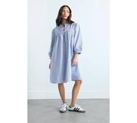 Pixiegirl Petite Stripe Smock Dress In Light Blue Light Blue 16