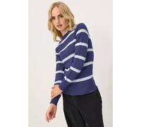 Pixiegirl Petite Striped Jumper In Blue Blue 16-18