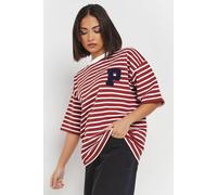 Pixiegirl Petite Striped Sweatshirt In Red Red 6