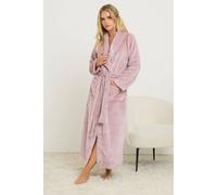 Pixiegirl Petite Super Luxe Maxi Dressing Gown In Pink Pink 10-12