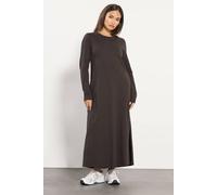 Pixiegirl Petite T-Shirt Maxi Dress In Chocolate Chocolate
