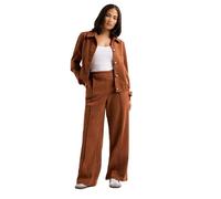PixieGirl Petite Tan Brown Suedette Wide Leg Trousers Petite