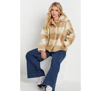 Pixiegirl Petite Teddy Fleece Jacket In Light Beige Light Beige