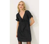 PixieGirl Black Tie Front Mini Dress Petite