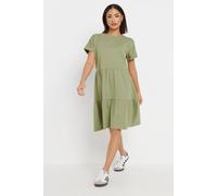 Pixiegirl Petite Tiered Smock Dress In Light Green Light Green 8