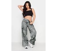 Pixiegirl Petite Tree Print Cargo Trousers In Light Grey Light Grey 18