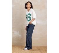 Pixiegirl Petite Utility Cargo Jeans In Dark Blue Dark Blue 10