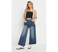 Pixiegirl Petite Wide Leg Cropped Jeans In Blue Blue 10