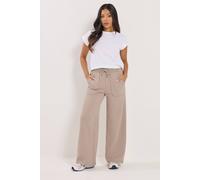 Pixiegirl Petite Wide Leg Joggers In Natural Natural