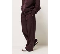 Pixiegirl Petite Wide Leg Trousers In Burgundy Burgundy