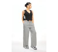 Pixiegirl Petite Wide Leg Trousers In Grey Grey 14