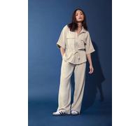 Pixiegirl Petite Wide Leg Trousers In Natural Natural 12S