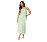 PixieGirl Petite Yellow Floral Belted Midi Dress Petite