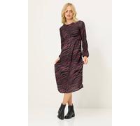 Pixiegirl Petite Zebra Print Dress In Purple Purple 16