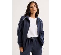 Pixiegirl Petite Zip Sweatshirt In Dark Navy Dark Navy