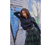 Pixiegirl Petite Zip Sweatshirt In Dark Navy Dark Navy 8