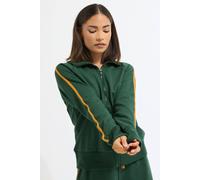 Pixiegirl Petite Zip Sweatshirt In Green Green 14