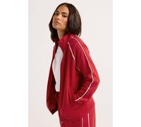 Pixiegirl Petite Zip Sweatshirt In Red Red 18