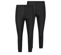 PixieGirl Women's Petite 2 Pack Cropped Leggings in Black | Size: 14