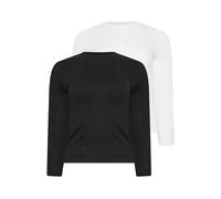 PixieGirl Women's Petite 2 Pack Long Sleeve Tops in White | Size: 18