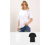 PixieGirl Women's Petite 2 Pack Oversized T-Shirts | Size: 12