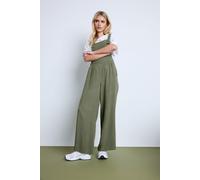 PixieGirl Green Acid Wash Wide Leg Dungarees Petite
