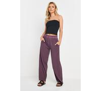 PixieGirl Women's Petite Acid Wash Wide Leg Trousers in Purple | Size: 8 PixieGirl Purple 8