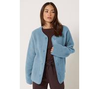 PixieGirl Women's Petite Borg Jacket in Baby Blue | Size: 6