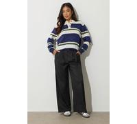 PixieGirl Women's Petite Buckle Wide Leg Trousers in Black | Size: 10 PixieGirl Black 10