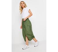 PixieGirl Women's Petite Cargo Ruched Midi Skirt in Green | Size: 12 PixieGirl Green 12