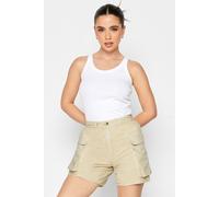 PixieGirl Women's Petite Cargo Shorts in Camel | Size: 18 PixieGirl Camel 18