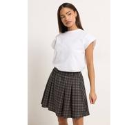 PixieGirl Women's Petite Check Mini Skirt in Chocolate | Size: 8 PixieGirl Chocolate 8