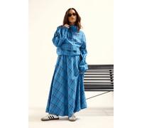 PixieGirl Women's Petite Check Print Shirt in Blue | Size: 14