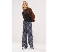 PixieGirl Women's Petite Check Trousers in Dark Navy | Size: 14 PixieGirl Dark Navy 14