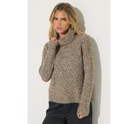 PixieGirl Women's Petite Chunky Roll Neck Jumper in Brown | Size: 10-12 PixieGirl Brown 10-12