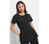 PixieGirl Women's Petite Cinched Waist Top in Black | Size: 8 PixieGirl Black 8