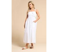 PixieGirl Women's Petite Cotton Maxi Dress in White | Size: 16 PixieGirl White 16