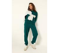 PixieGirl Women's Petite Cuffed Joggers in Dark Green | Size: 12S