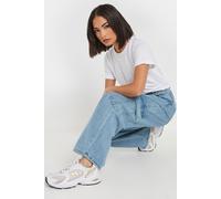 PixieGirl Women's Petite Denim Utility Pocket Jeans in Blue | Size: 12 PixieGirl Blue 12