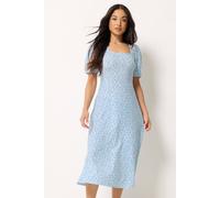PixieGirl Women's Petite Ditsy Floral Midi Dress in Light Blue | Size: 16 PixieGirl Light Blue 16