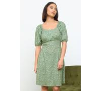 PixieGirl Women's Petite Ditsy Floral Print Mini Dress in Green | Size: 10 PixieGirl Green 10