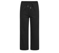 PixieGirl Women's Petite Drawstring Wide Leg Joggers in Black | Size: 18S