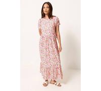 PixieGirl Women's Petite Floral Maxi Dress in Light Pink | Size: 10