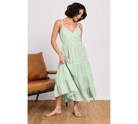 PixieGirl Women's Petite Floral Midi Dress in Mint | Size: 14