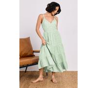 PixieGirl Women's Petite Floral Midi Dress in Mint | Size: 14 PixieGirl Mint 14